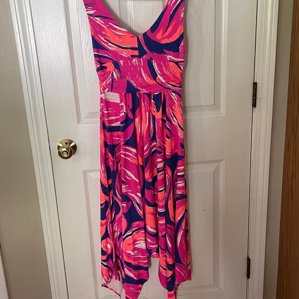 Lilly Pulitzer excellent condition midi sloane jersey stretch dress - Picture 7 of 8